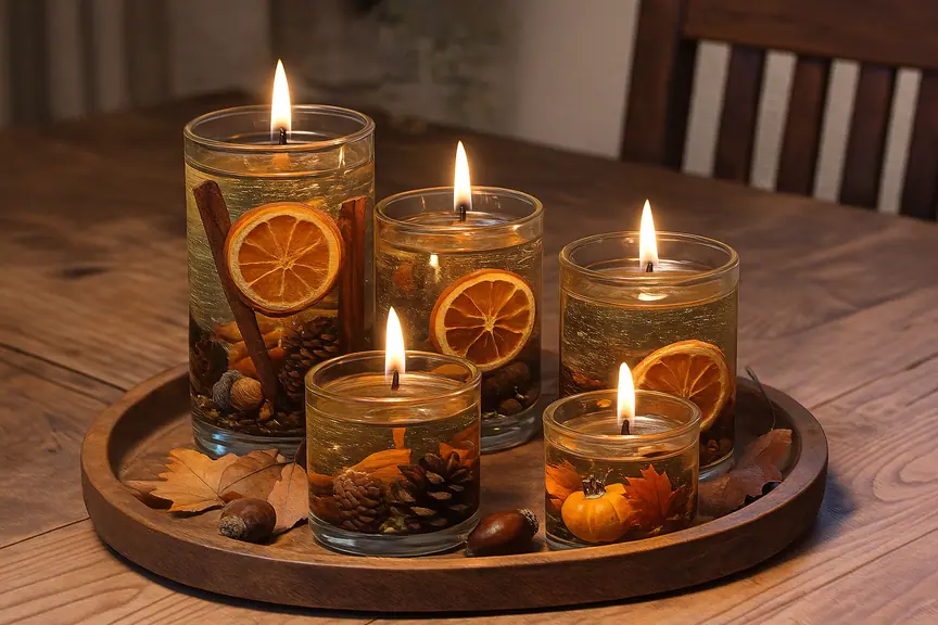 Anlässe für herbstliche Gelkerzen – DIY Inspiration