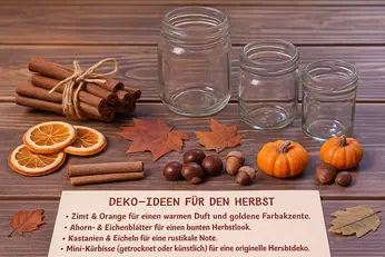 Deko Ideen für herbstliche Gelkerzen – DIY Inspiration